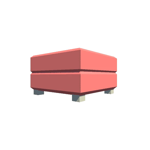 Footstool 01 Red